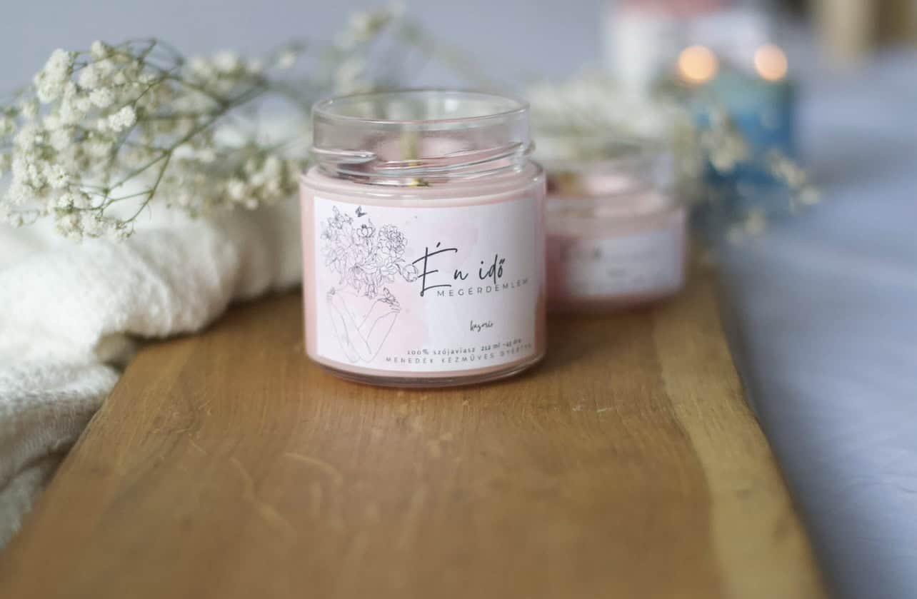 Én idő szójaviasz illatgyertya