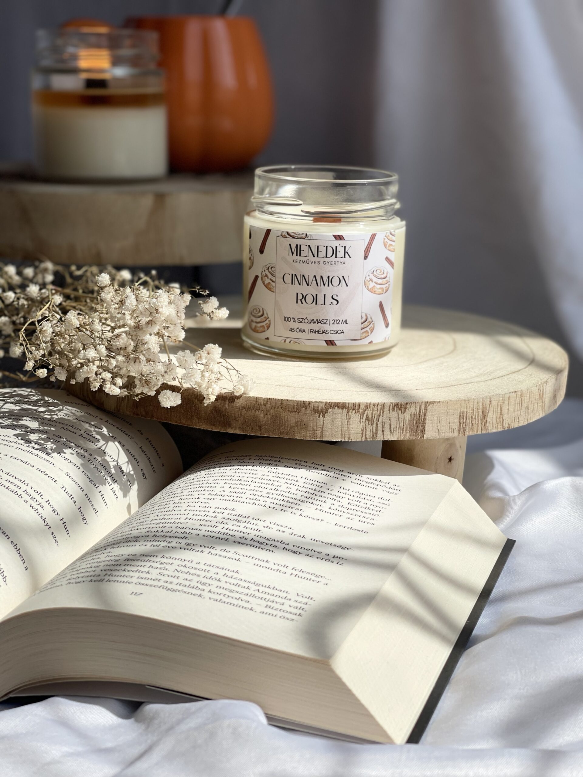 Cinnamon Rolls szójaviasz illatgyertya