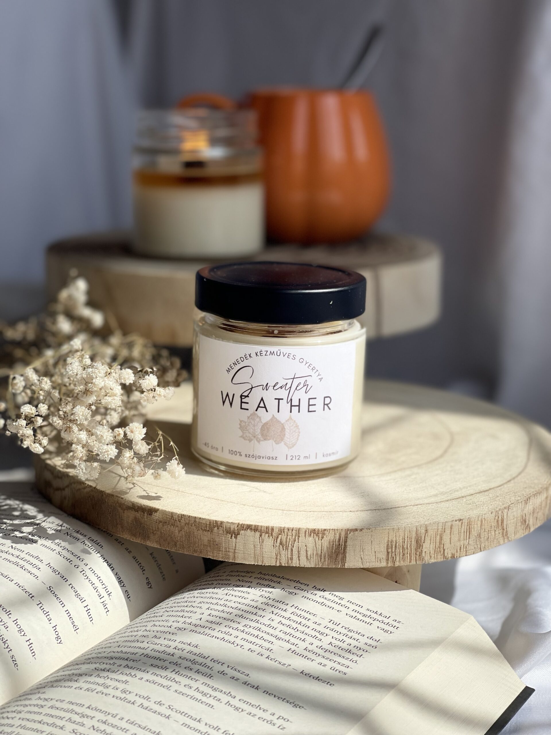 Sweater Weather szójaviasz illatgyertya