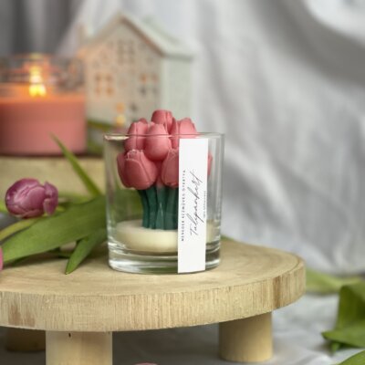 Tulipánkert illatgyertya