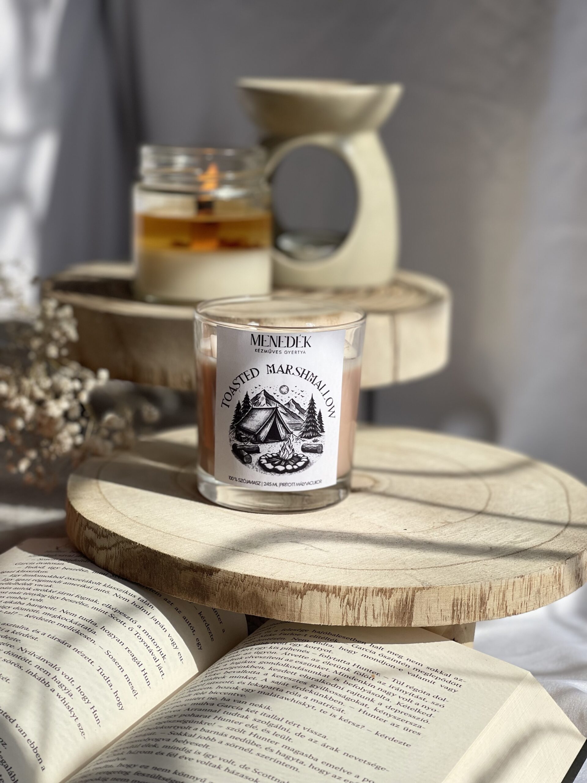 Toasted marshmallow szójaviasz illatgyertya