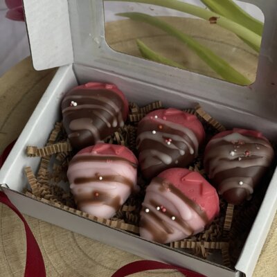 Csokiba mártott eper illatviasz